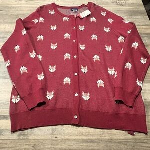 Fox Cardigan XL